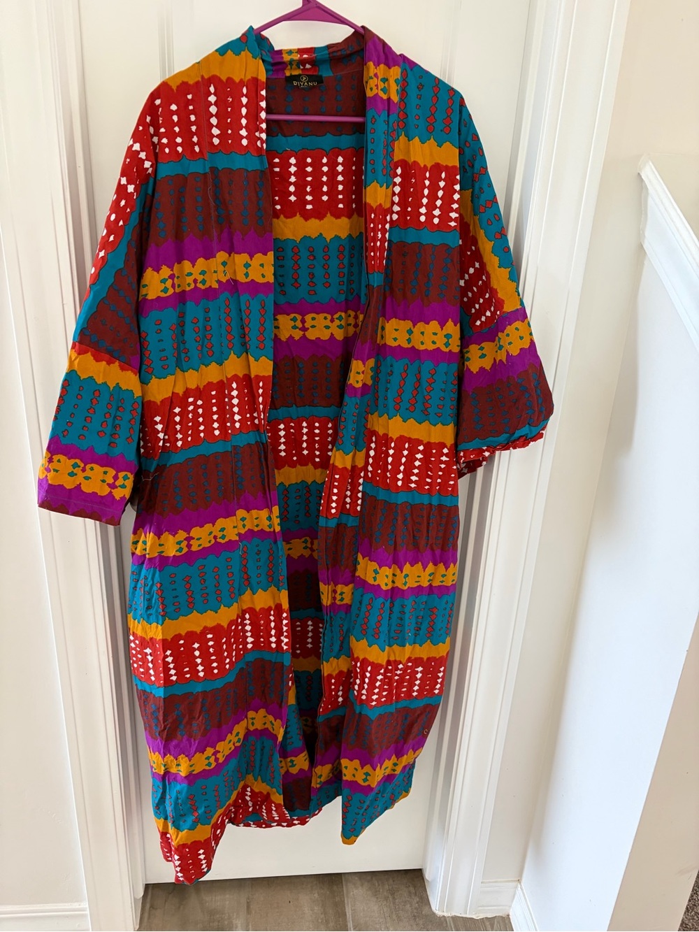 Long Kimono / Duster Cardigan / African Print Cover-Up